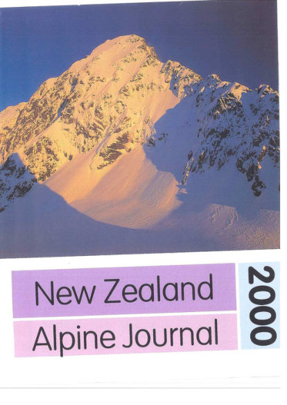 New Zealand Alpine Journal 2000 Vol 52 cover